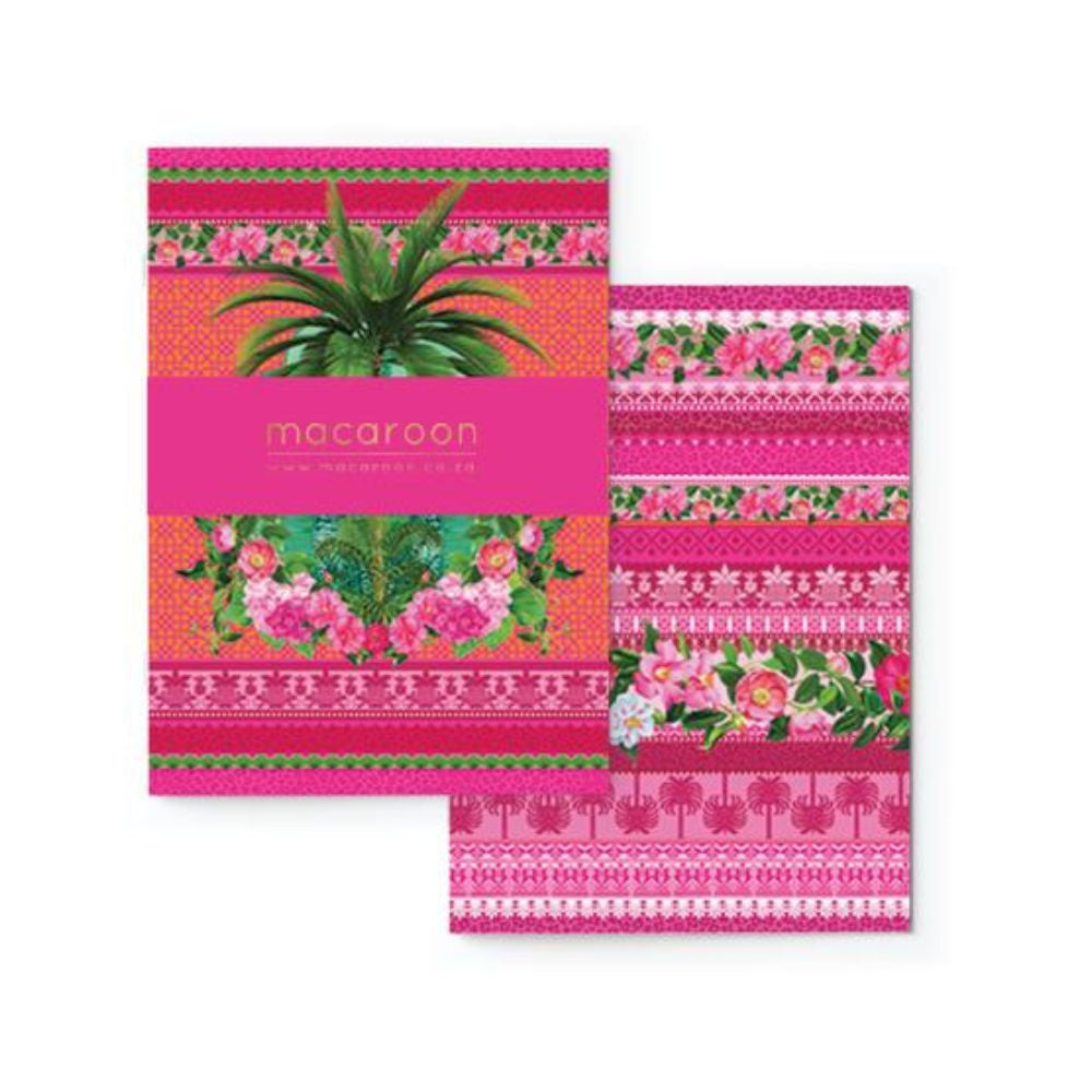 Macaroon New  A5 Soft Covered Journal Set of 2  -  Cape To Congo Ruby
