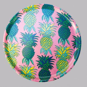 A Love Supreme Round Tray - Pineapples