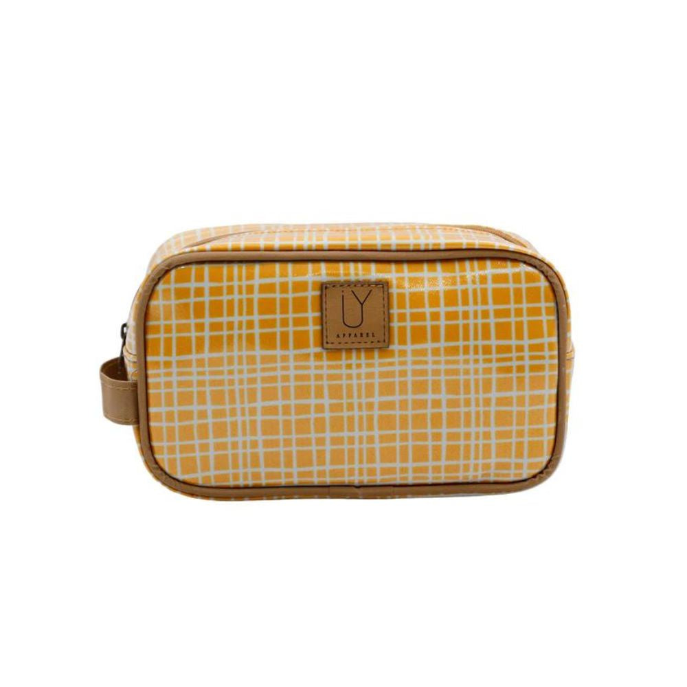 IY Small Toiletry Bag - Weave Yellow