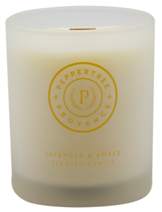 Provence Wooden Wick Candle - Lavender & Amber