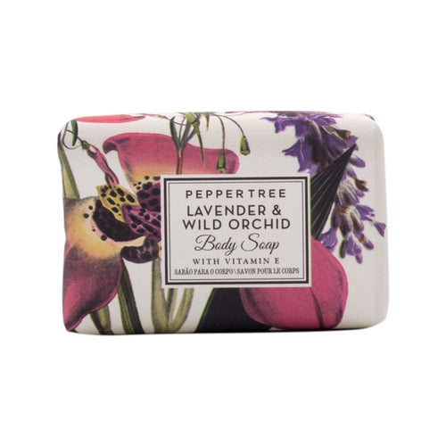 pepper tree lavender & wild orchid body soap