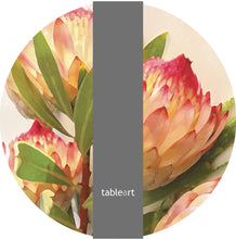 Load image into Gallery viewer, Tableart Placemats Round 4 pack - Protea Robijn Red
