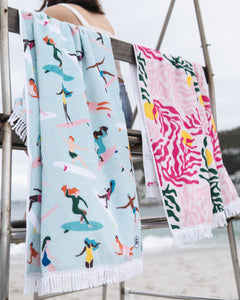 A Love Supreme Beach Towel - Sea Tangle Pink