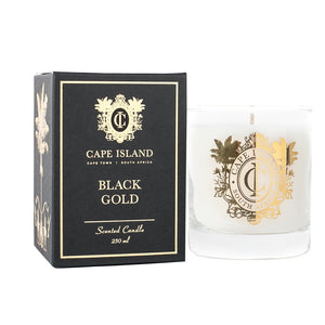 Cape Island Medium Scented Candle - Black Gold