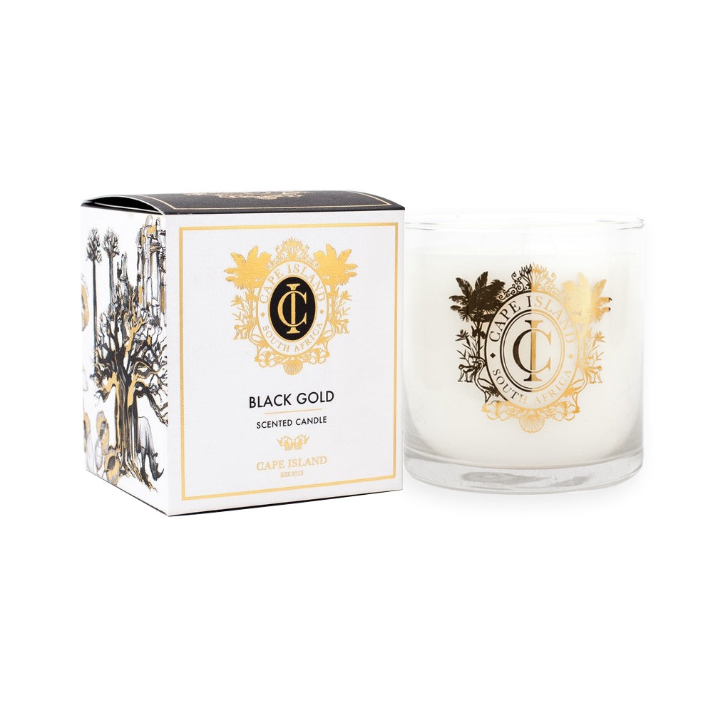 Cape Island Large Scented Candle - Black Gold