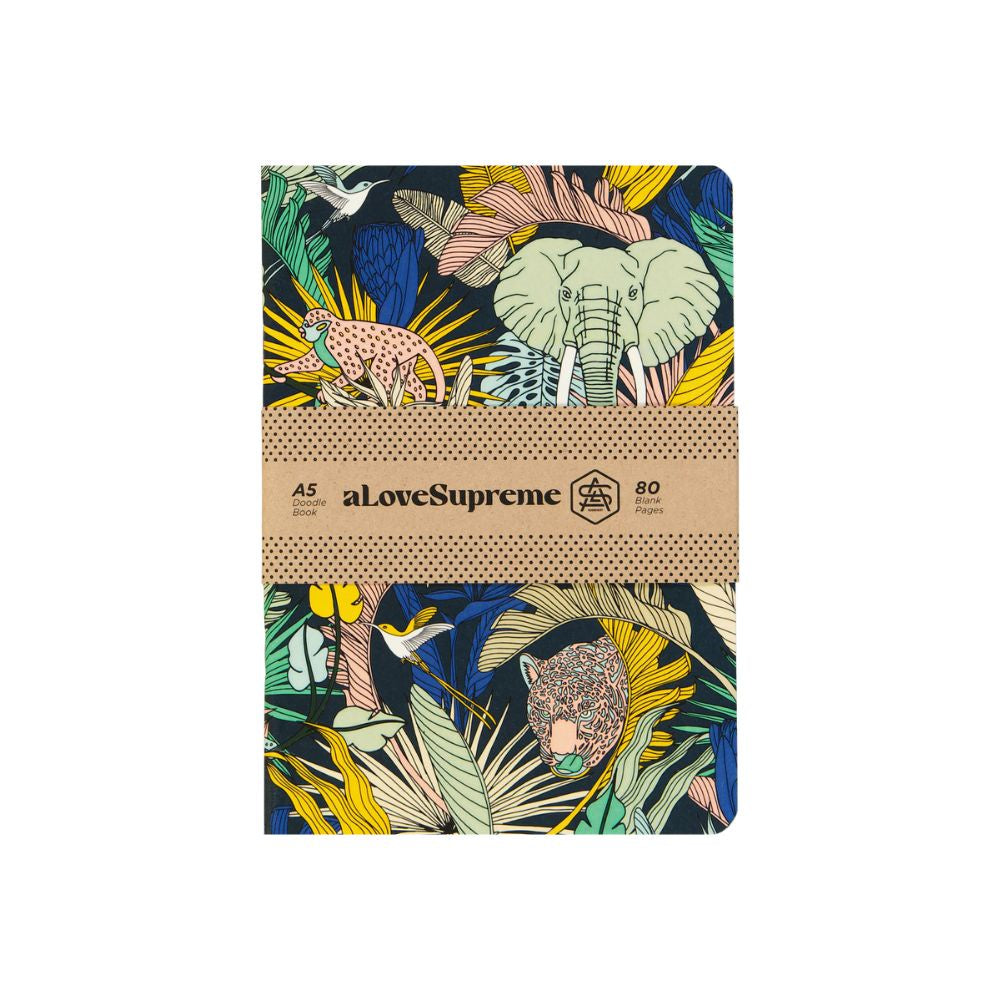 A Love Supreme A5 Blank Soft Cover Notebook - Wild at Heart Assorted