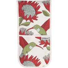 Load image into Gallery viewer, A Love Supreme Double Oven Gloves - Protea Cream
