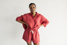 Load image into Gallery viewer, Janni &amp; George Tie shorts - pomegranate
