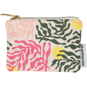 A Love Supreme Coin Purse (Silver Zip) - Sea Tangle (Pink)