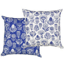 Load image into Gallery viewer, A Love Supreme Cushion Cover 50x50 - Floral Kingdom Blue on White
