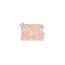 Load image into Gallery viewer, A Love Supreme Coin Purse -  Floral Kingdom  White on Pink
