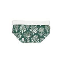 Load image into Gallery viewer, A Love Supreme Fabric Pots Medium - Floral Kingdom White on Green
