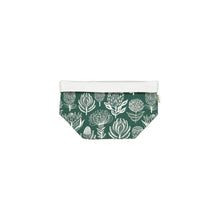 Load image into Gallery viewer, A Love Supreme Fabric Pots Small - Floral Kingdom White on Green
