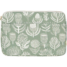 Load image into Gallery viewer, A Love Supreme 11&quot; IPad Sleeve - Floral Kingdom White on Sage
