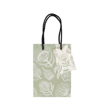 Load image into Gallery viewer, A Love Supreme Medium Gift Bag - Floral Kingdom White on Sage
