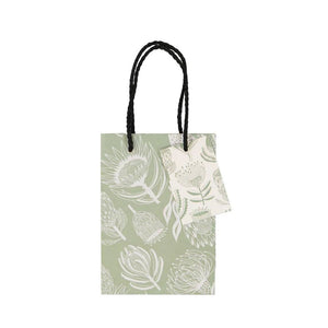 A Love Supreme Medium Gift Bag - Floral Kingdom White on Sage