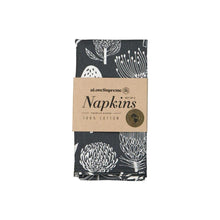 Load image into Gallery viewer, A Love Supreme Napkins  - Floral Kingdom White on Grey
