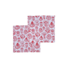 Load image into Gallery viewer, A Love Supreme Napkins  - Floral Kingdom  Red on White
