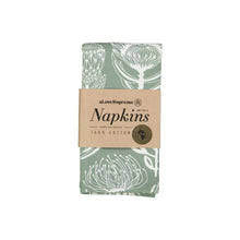 Load image into Gallery viewer, A Love Supreme Napkins  - Floral Kingdom White on Sage
