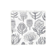 Load image into Gallery viewer, A Love Supreme Paper Napkins - Floral Kingdom Grey on White
