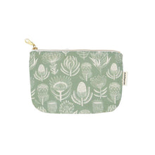 Load image into Gallery viewer, A Love Supreme Standard Pouches - Floral Kingdom White on Sage
