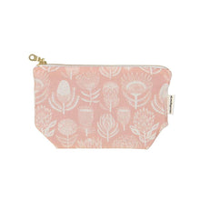 Load image into Gallery viewer, A Love Supreme Toiletry Pouch - Floral Kingdom White on Pink
