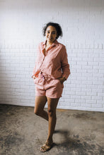 Load image into Gallery viewer, Janni &amp; George Guava Linen Shorts
