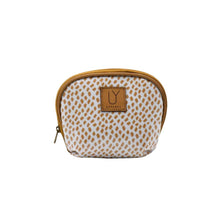 Load image into Gallery viewer, IY Make-up Pouch - Spotted Gold on White
