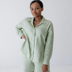 Janni & George   L/S Mint Green Shirt