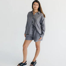 Load image into Gallery viewer, Janni &amp; George Charcoal Linen Shirt
