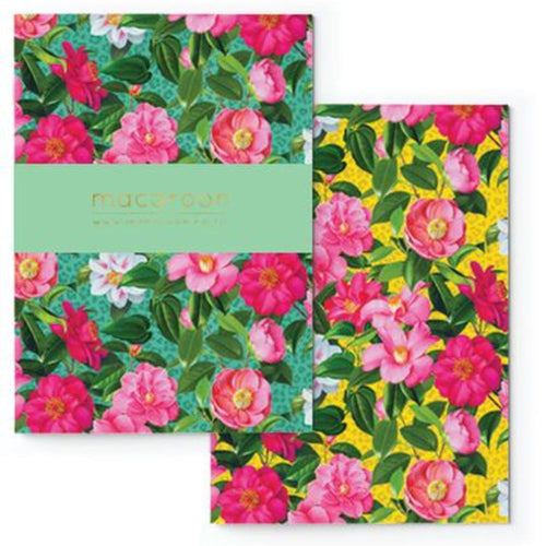 Macaroon A5 Soft Covered Journal Set of 2 - Colourful Camelia