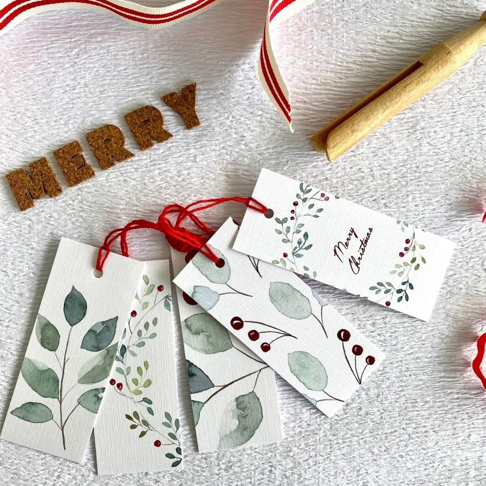 Moon & Brush Gift Tag Set - Eucalyptus