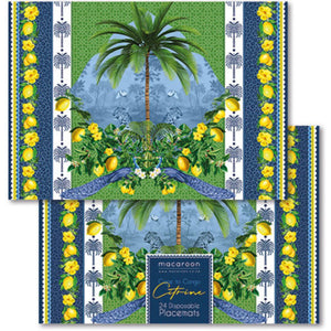 Macaroon Disposable Placemats - Cape 2 Congo - Citrine