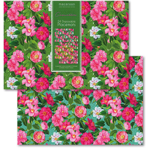 Macaroon Disposable Placemats - Colourful Camelia