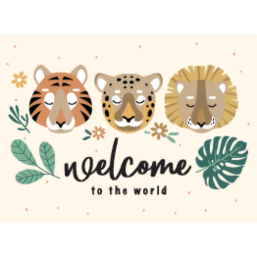 studio italian card - welcome to the world 